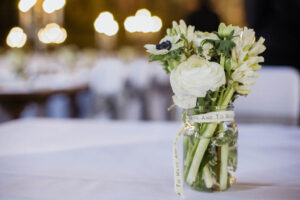 Flowers in Mason Jar
